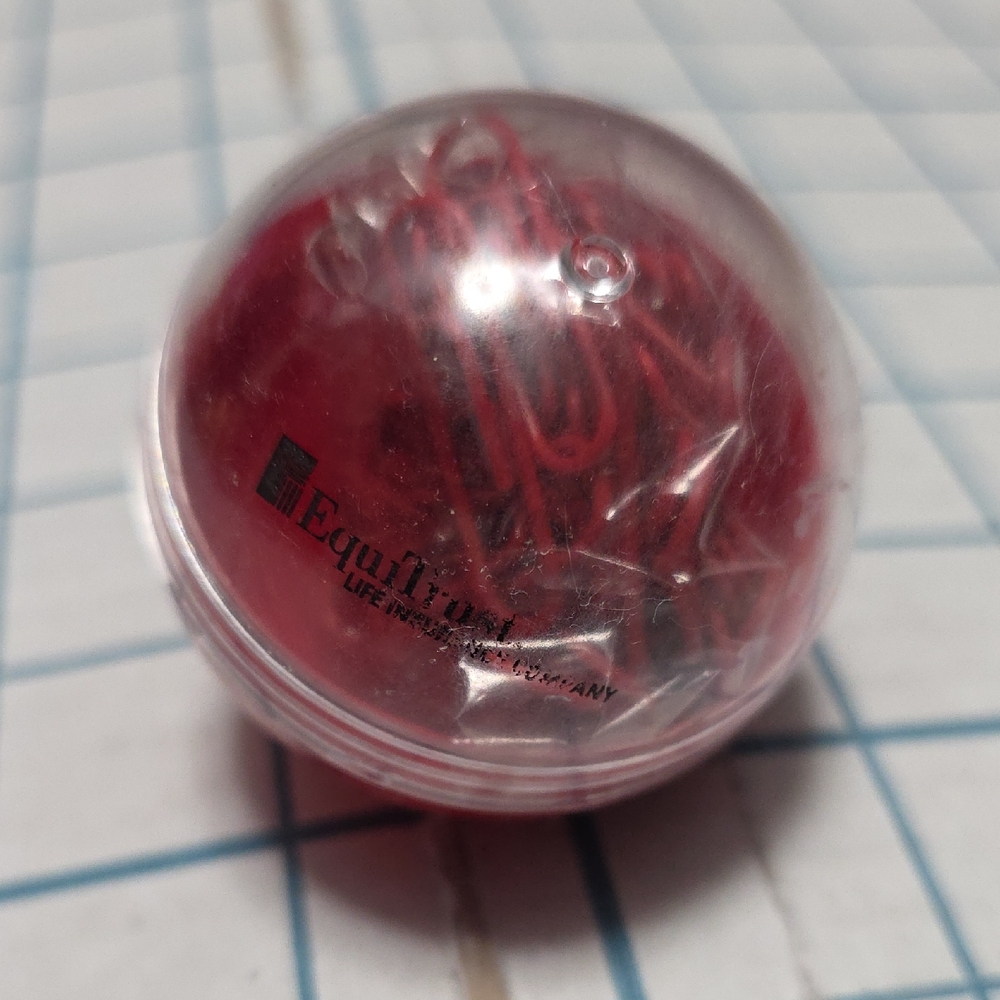 EquiTrust Life Insurance Company‎ Red Paperclips In Plastic Ball